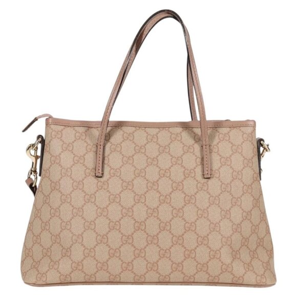 GUCCI GG Supreme Hand Bag PVC 2way Pink Gold 353440 Auth ki5957 - Picture 2 of 16